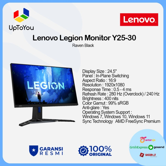 Lenovo Legion Monitor Y25G-30 24.5"FHD IPS 1ms 99% sRGB 240Hz