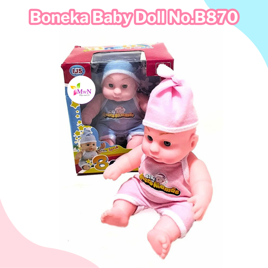 mwn.toys Boneka Baby Doll No.B870