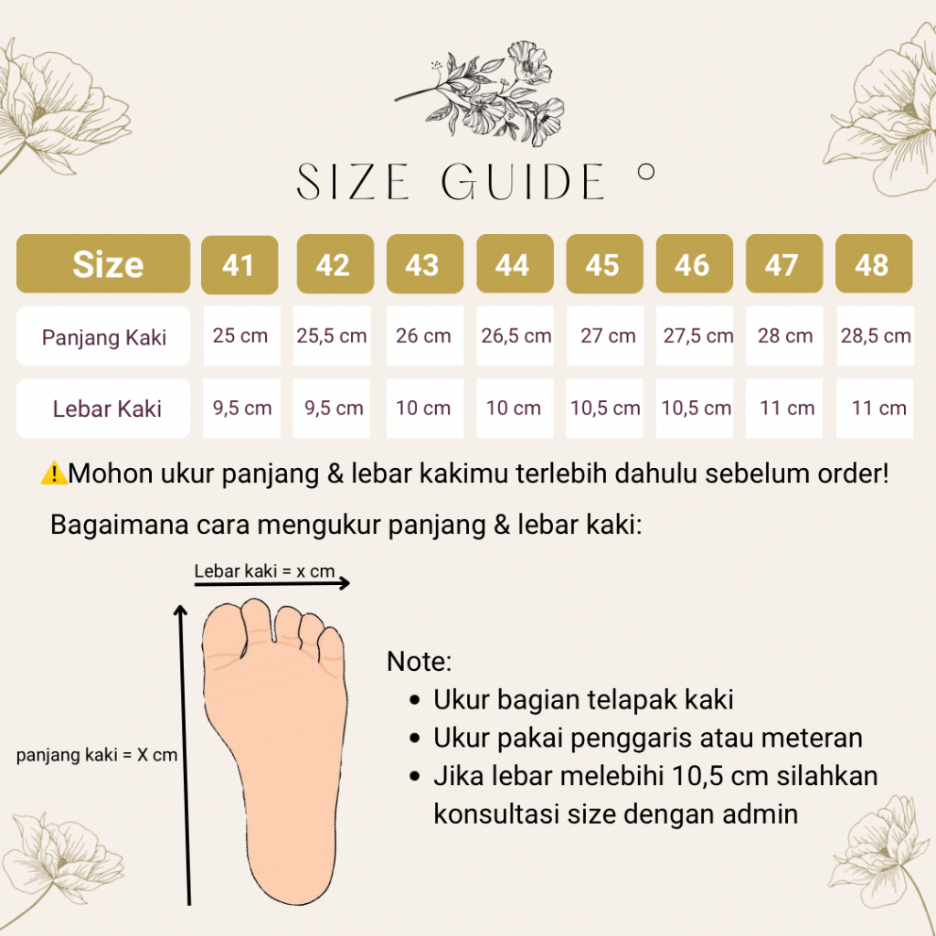 AURELL - Fidelya Mules Wanita Hak 3cm Bigsize 41-46 Garansi 60 Hari