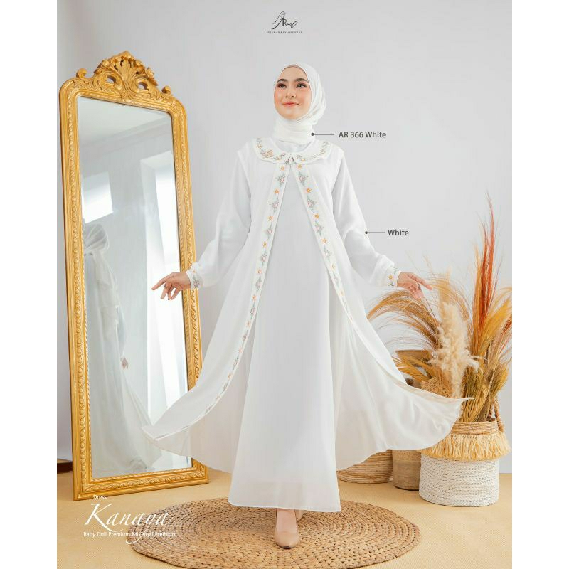 Terbaru Kanaya Dress by ArRafi✔️ Baju dress gamis Ar Rafi pakaian dress bordir outer wanita remaja d