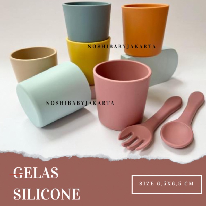 Gelas Silikone Bayi dan Anak / Baby Silicone Glass Food grade