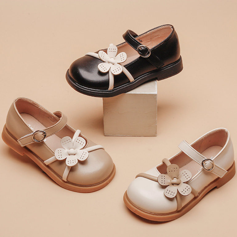 babyfit [23-34] sepatu flats anak perempuan bunga ikat import bn-0503