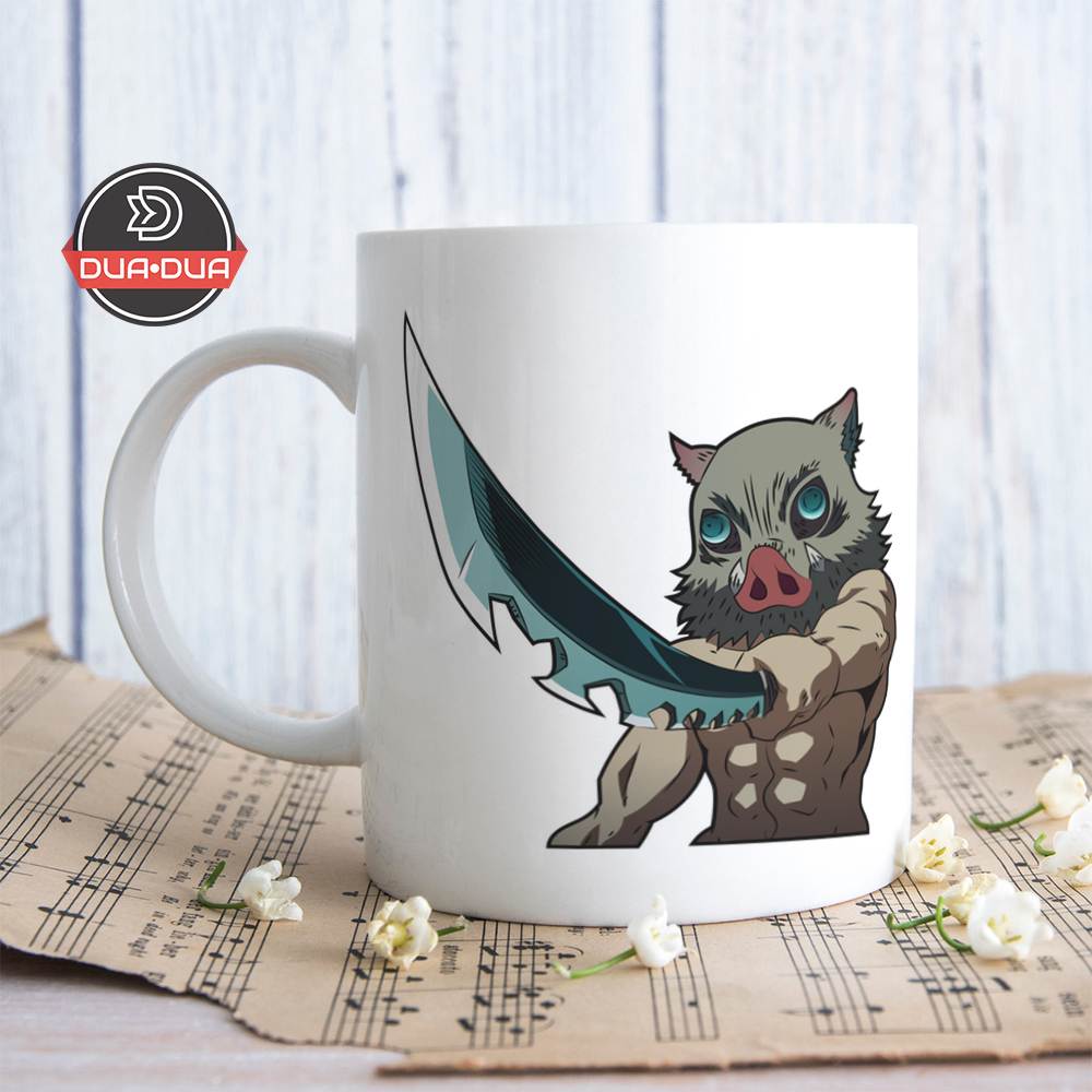 Mug coffee demon slayer inosuke katana