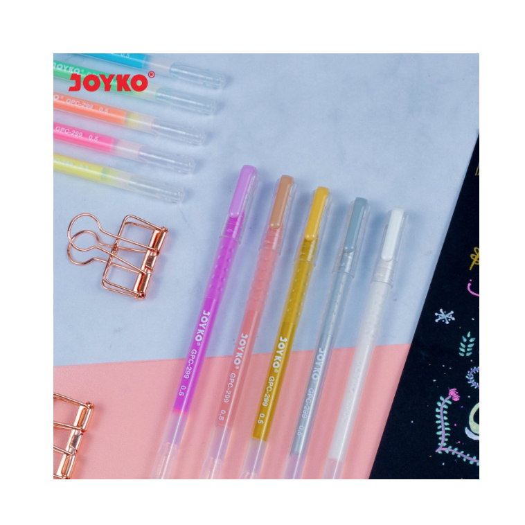 

Color Gel Pen Joyko GPC-299 Premium Color 10 Warna 0.5mm Set