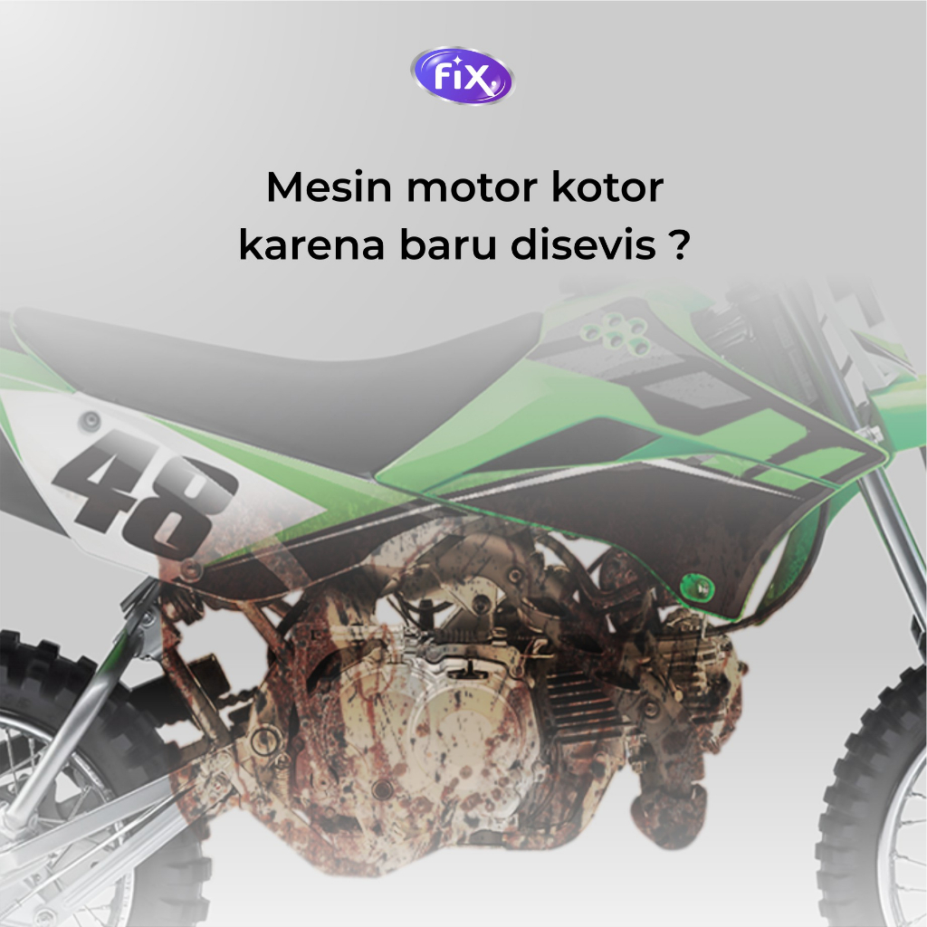 FIX - Pembersih Mesin Motor Mobil / Engine Degreaser Untuk Kerak Karat dan Oli