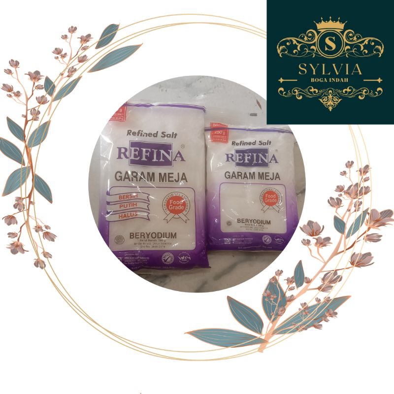 

Garam meja Refina refined salt beryodium 250 gr / 500 gr.