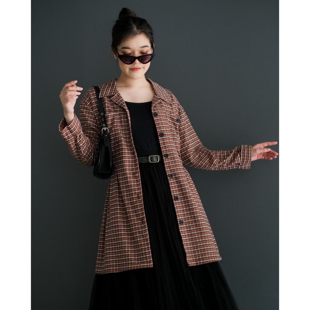 Myrubylicious CHANALE SEMI COAT | OUTER | OUTER WANITA | OUTER MOTIF