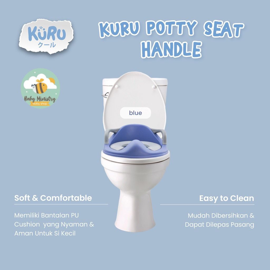 KANDILA BABY SOFT TOILET SEAT KDL019-3 / KURU HANDLE POTTY / POTTY SEAT TOILET