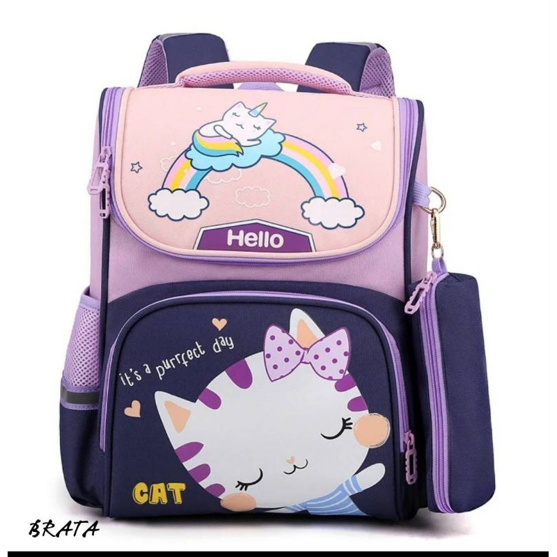 Kode(A) RaidStore93/Tas ransel anak karakter/tas punggung anak wanita/tas gendong anak laki-laki/Tas sekolah TK-SD