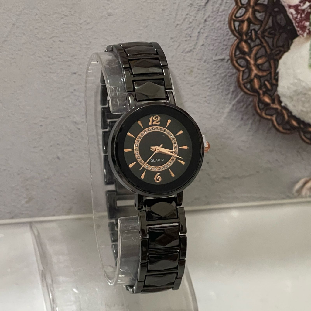 (SS) JAM TANGAN WANITA ANALOG QUARTZ RANTAI STAILESS STEEL BL-126