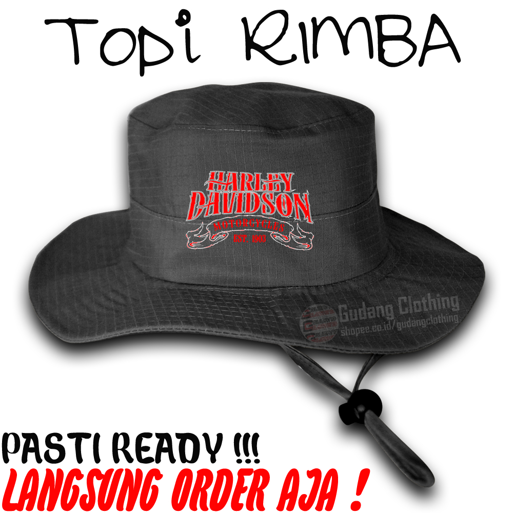 Topi Rimba Harley Davidson Topi Rimba Bucket Rimba Harley Davidson Topi Bucket Harley Davidson Topi 