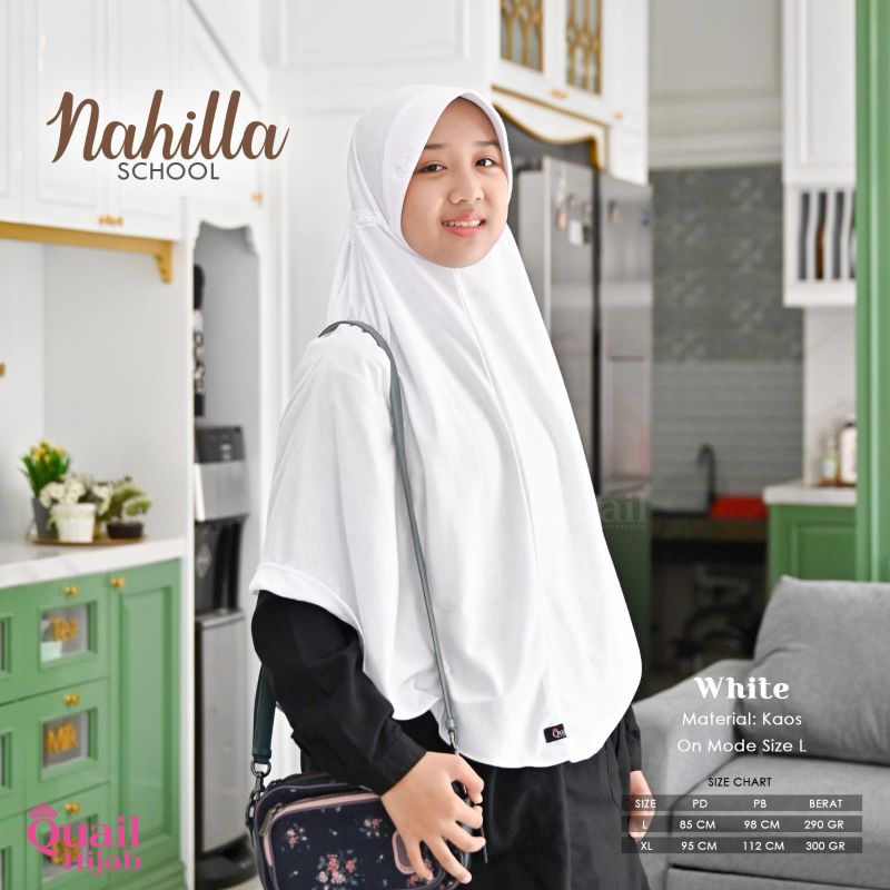 Jilbab Polos / Hijab Anak Sekolah Nahilla QuaiL Hijab