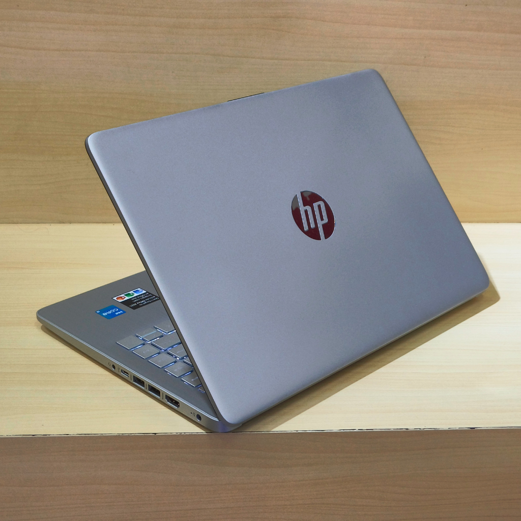 LAPTOP HP 14 INTEL CORE I3 1215U RAM 8GB 16GB 512GB SSD FHD IPS BACKLIGHT KEYBOARD WINDOWS 11 HOME SILVER