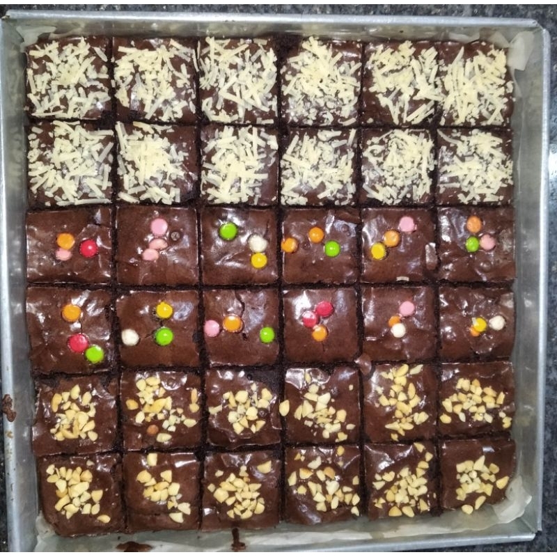 

Brownies sekat full toping