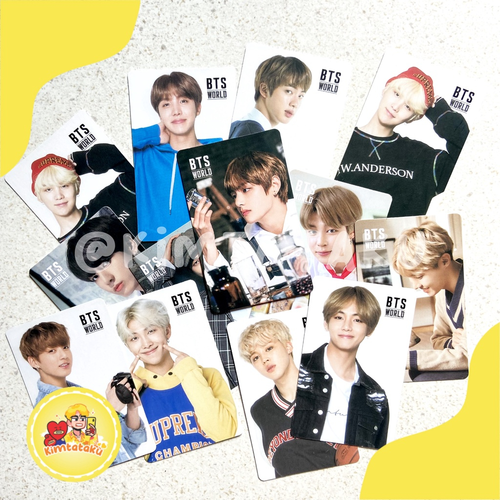 BTS unofficial photocard BTS WORLD taehyung jungkook