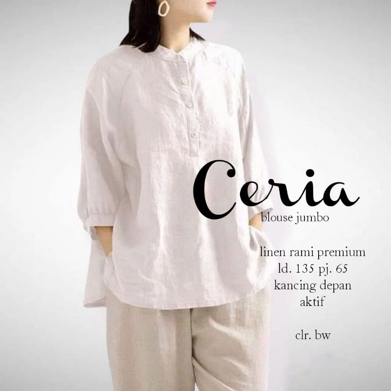 BAJU WANITA JUMBO LD 135 cm CERIA BLOUSE WANITA TERBARU
