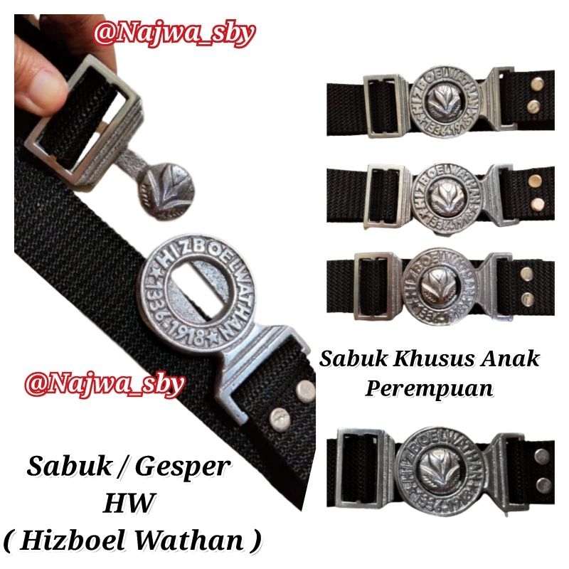 SABUK / GESPER / IKAT PINGGANG HIZBOEL WATHAN ( HW )