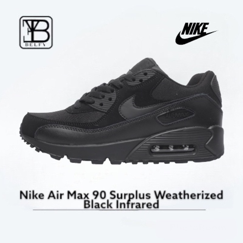 (BLFY) Sepatu Air Max 90 Surplus Weatherized Black Infrared