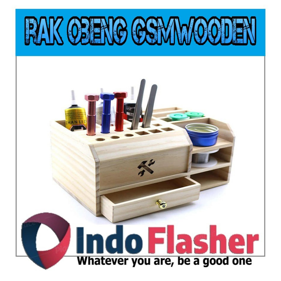 Toolbox GSM Sources Rak Kayu Serbaguna Penyimpanan Sparepart Rak HP 10 Susun 12 Susun 24 Susun 36 Su