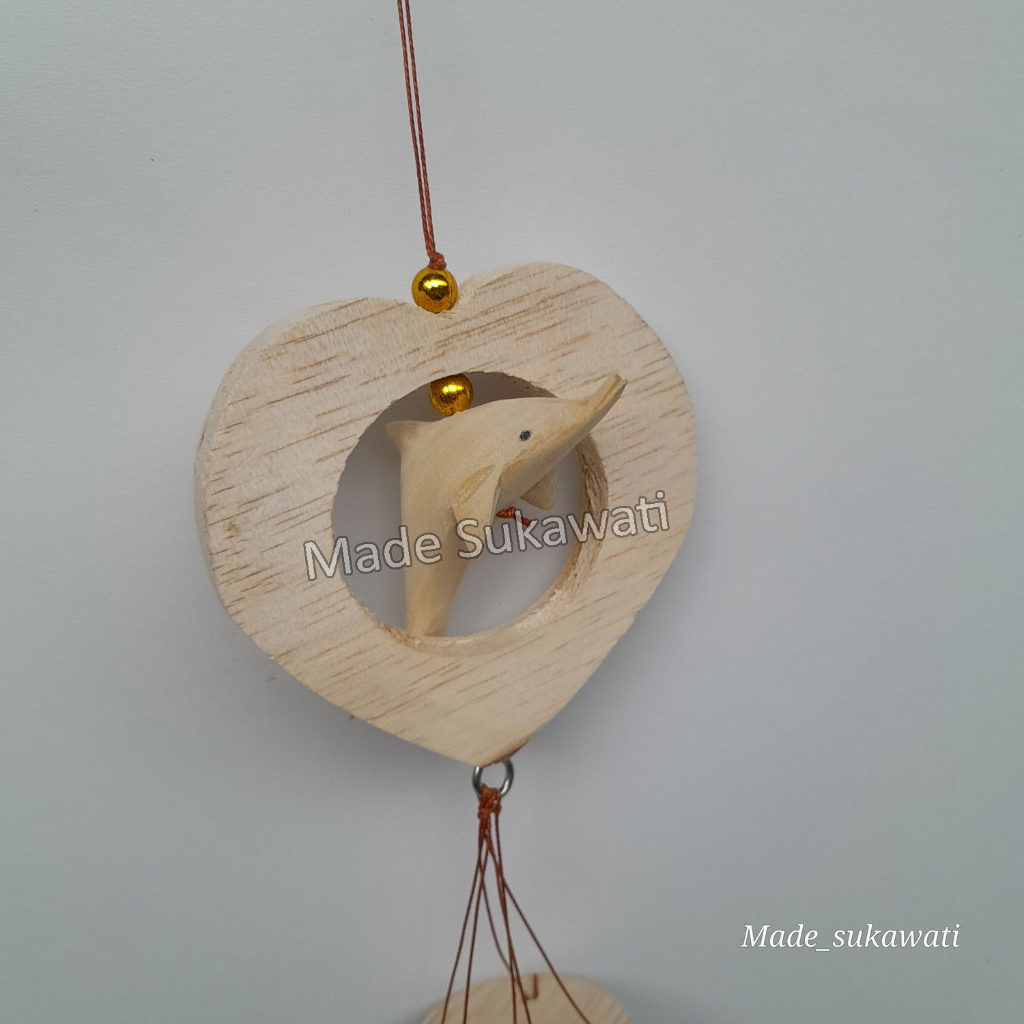 Windchimes Lonceng aluminium Dolphin Lumba Love Pinokio Bel kerajinan Handmade