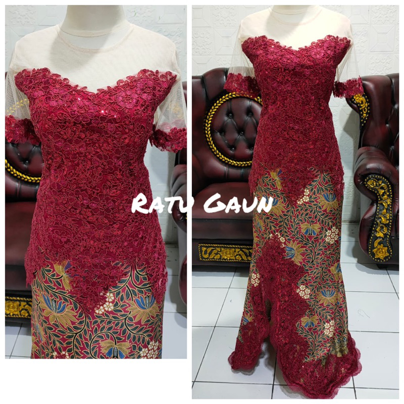 gaun kebaya modern/kebaya wisuda murah