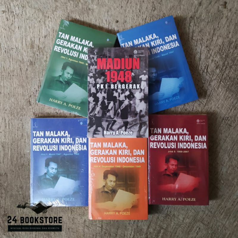 Paket 6 Buku Tan Malaka Gerakan Kiri dan Revolusi Indonesia Jilid 1-5 dan Madiun 1948 - Sejarah - Ha