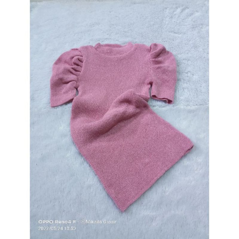 DRESS RAJUT USIA 1-4 TH/RAJUT ANAK/DRESS ANAK LUCU