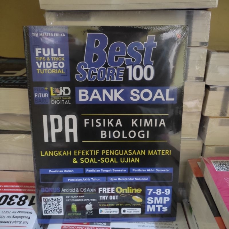Best Score 100 - Bank Soal IPA (Fisika Kimia Biologi) SMP