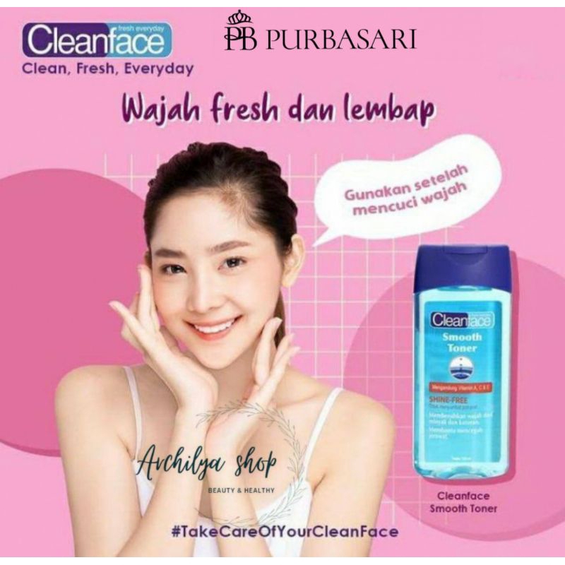 CLEANFACE Purbasari Smooth Toner 50 ml Toner Wajah