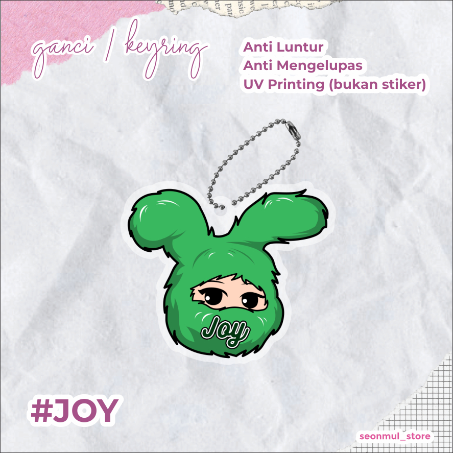[READY STOCK] GANCI / KEYRING / KEYCHAIN RED VELVET BIRTHDAY ALBUM CHARACTER / RV Joy Irene Seulgi Wendy Yeri