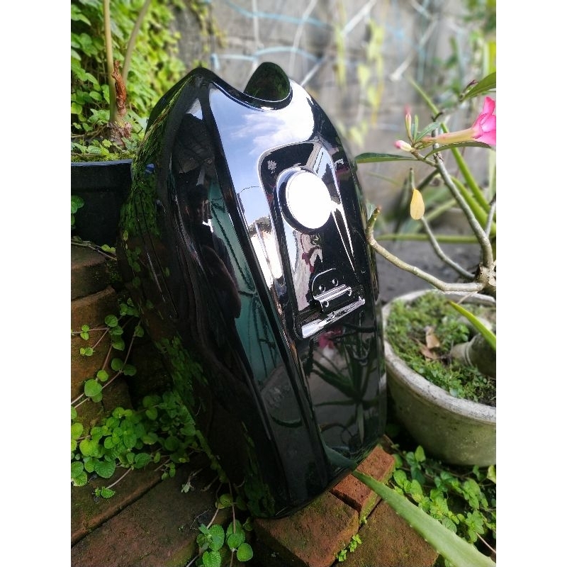 TANGKI GL 100 SET KRAN TIGER REVO MERK WILDWOOD WARNA HITAM GLOSSY