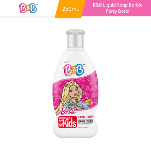 B&amp;B Liquid Soap Barbie Party Botol 250ml