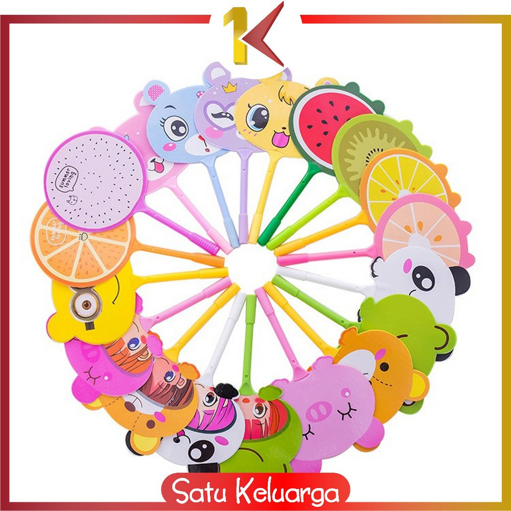 

[LLP] 967 Pena Pulpen Gel Kipas / Pena Kipas Animal & Buah / Pulpen Kipas Karakter Lucu Souvenir TJK-A2 RANDOM