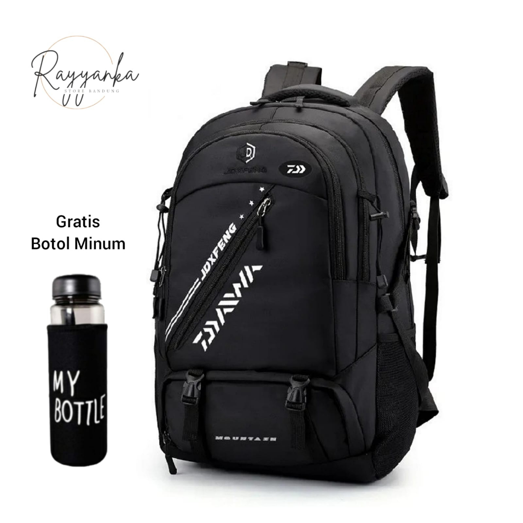 Tas Ransel Pria Model XDw4 Backpack Serbaguna Gratis Botol Minum Untuk Sekolah Kuliah Atau Kerja