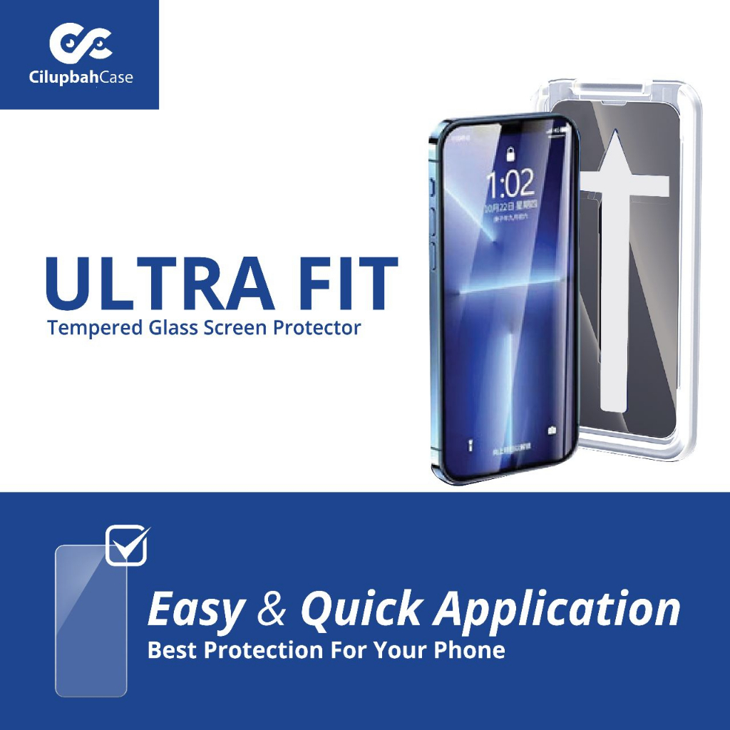 Tempered Glass Ultra Fit Superfit Screen Protector for iPhone 7 8 SE 7+ 8+ X XR XS 11 12 13 14+ 15+ MINI PRO MAX