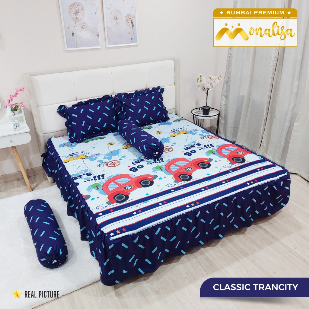 Monalisa Premium Sprei Rumbai Uk 160/180 - Classic Trancity