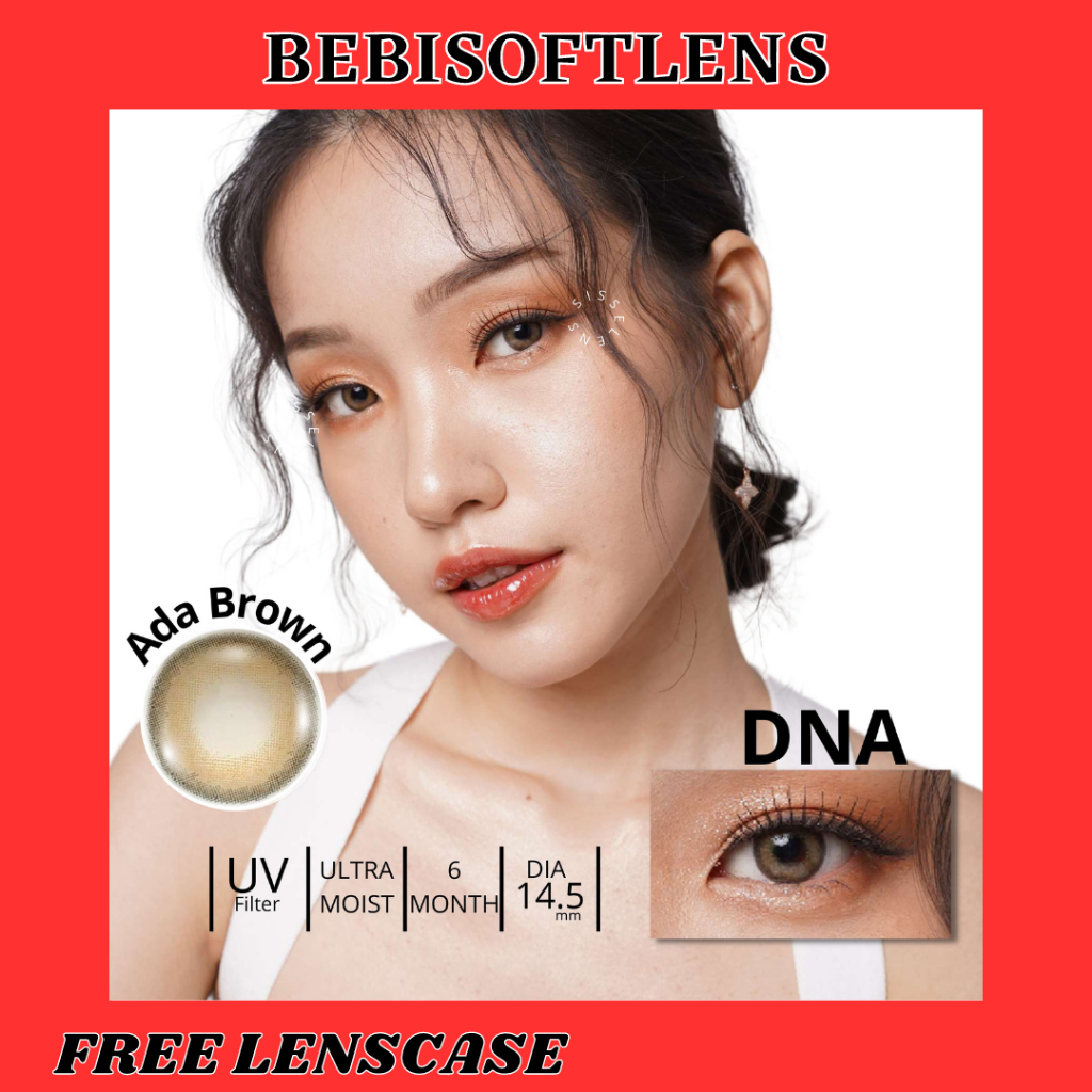 SOFTLENS DNA DIA 14.50MM MINUS (-3.25 s/d -6.00) / IDOL ADA BROWN TAYLOR GREY JENNY GREEN HEPBRUN PURPLE /BB