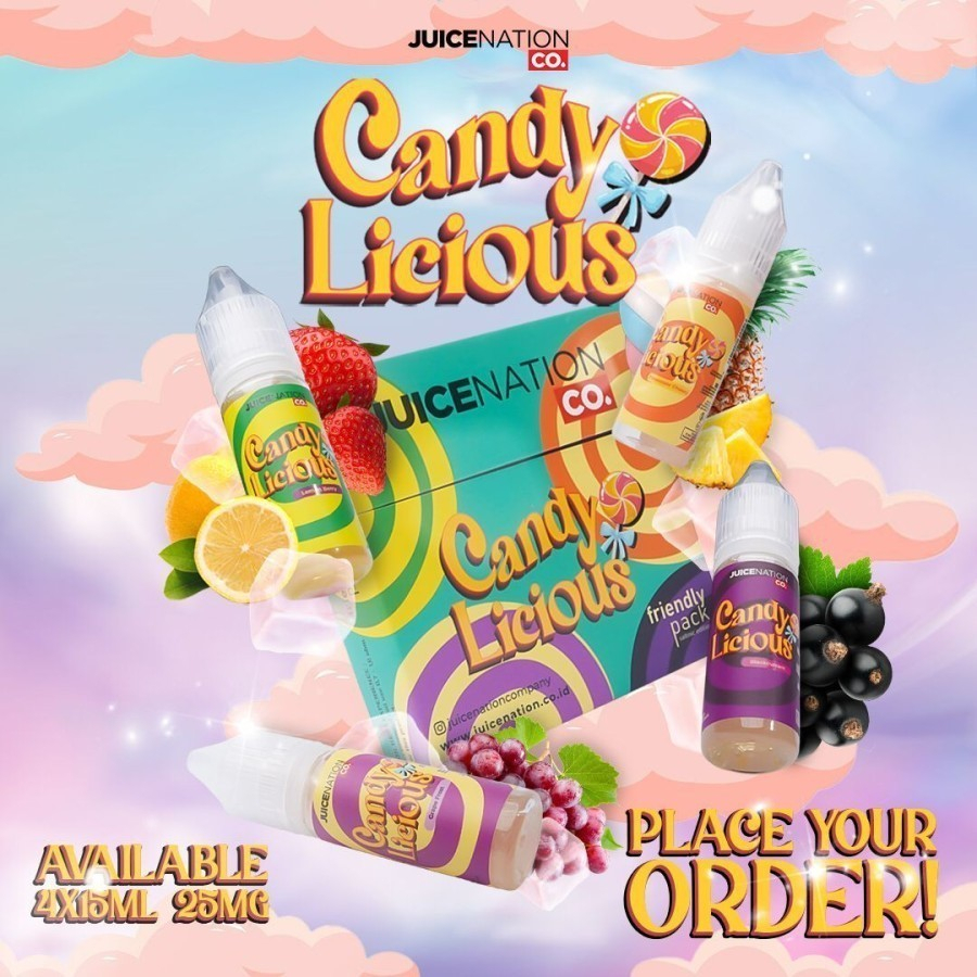 LIQUID CANDYLICIOUS FRIENDLY PACK 4IN1 15ML X 4