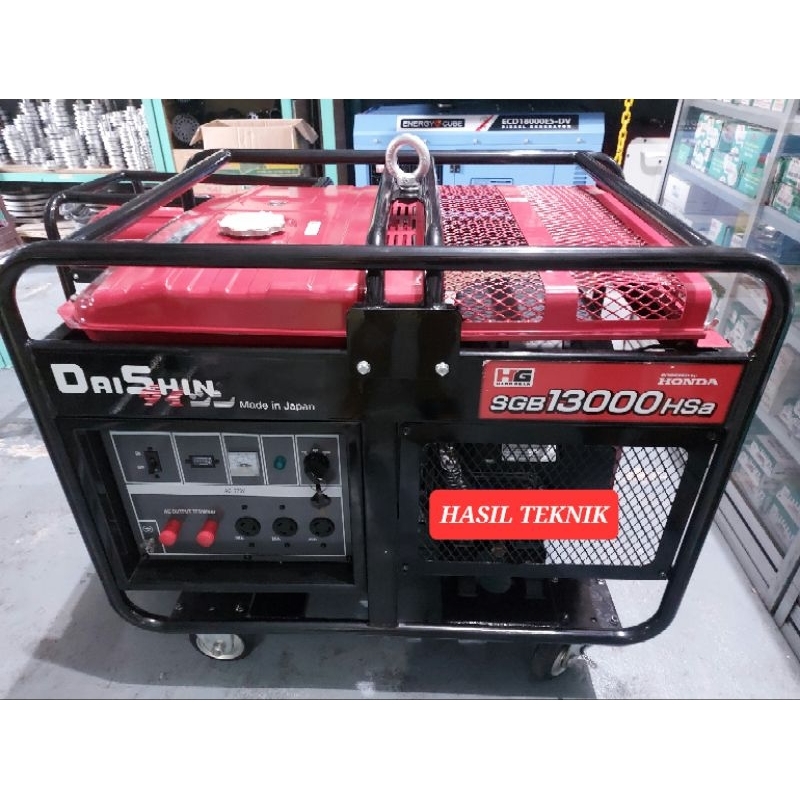 PROMO SISA 1 Mesin Generator Listrik 10000 Watt Genset Honda Daishin SGB 13000 HSA Bensin Double Sta