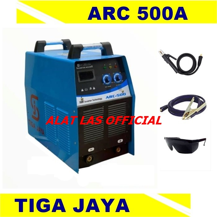 Mesin Las Tiga Jaya ARC 500 Trafo Las Listrik Inverter Sanjia MMA 500A