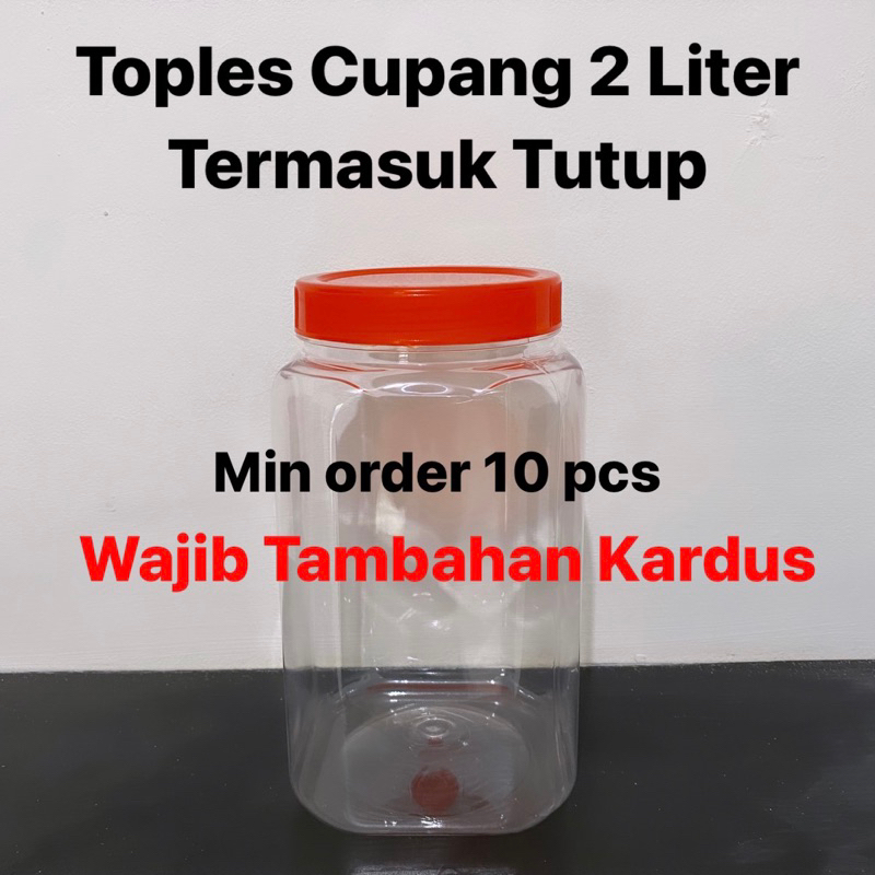 Toples Cupang 2 Liter + Tutup