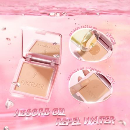 Pinkflash Two Way Cake Flawless Pinkflash Pressed Powder Sun Protection Pinkflash Bedak Padat Pink Flash Bedak Pink Flash