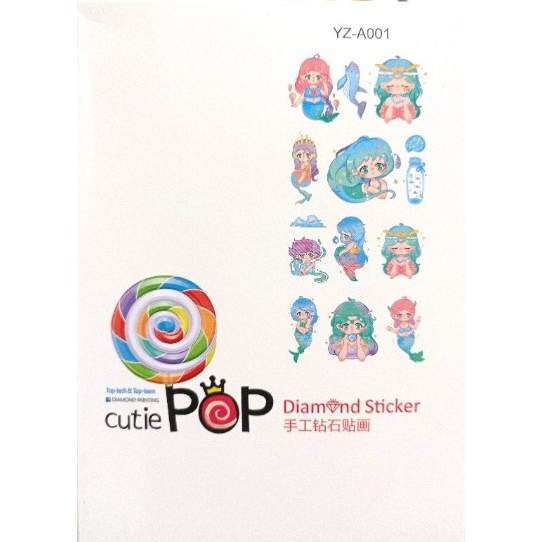 Mainan Anak Sticker Diamond/Stiker Diamond Cuti POP Sticker Motif Grosir