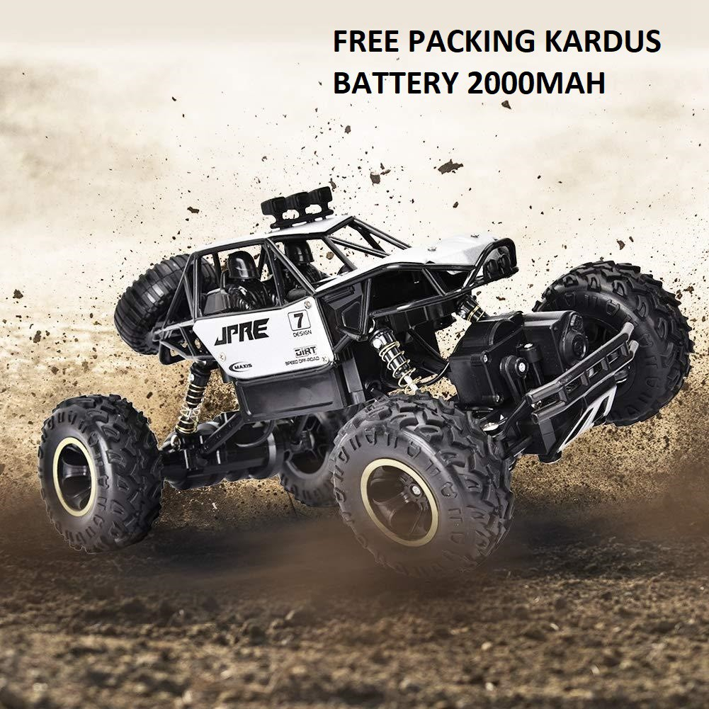 RC Mobil Mainan Rock Crawler 2000MAH 1:16 Off Road Truck 2.4GHz 4WD - Mobil Remot Kontrol