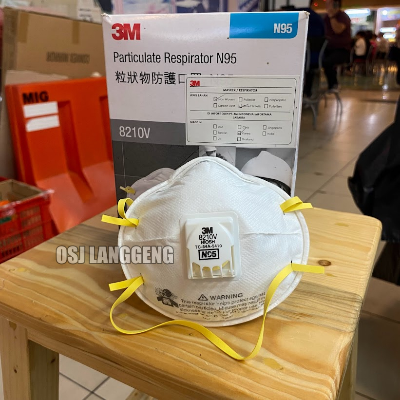 Masker N95 - Masker 3M 8210V Particulate Respirator - Masker 3M 8210V