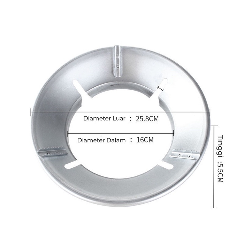 Tatakan kompor Anti Angin Hemat Gas/Listrik - Cover Dudukan Portable