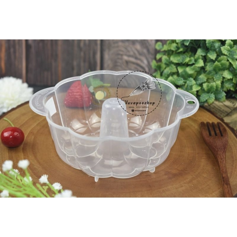 Cetakan Puding Delima / Cetakan Pudding Bunga / Loyang Puding Plastik