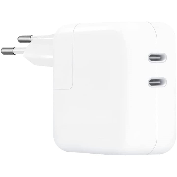 POWER ADAPTER 35W USB-C DUAL PORT ORIGINAL GREENPEEL ADAPTOR 35 WATT