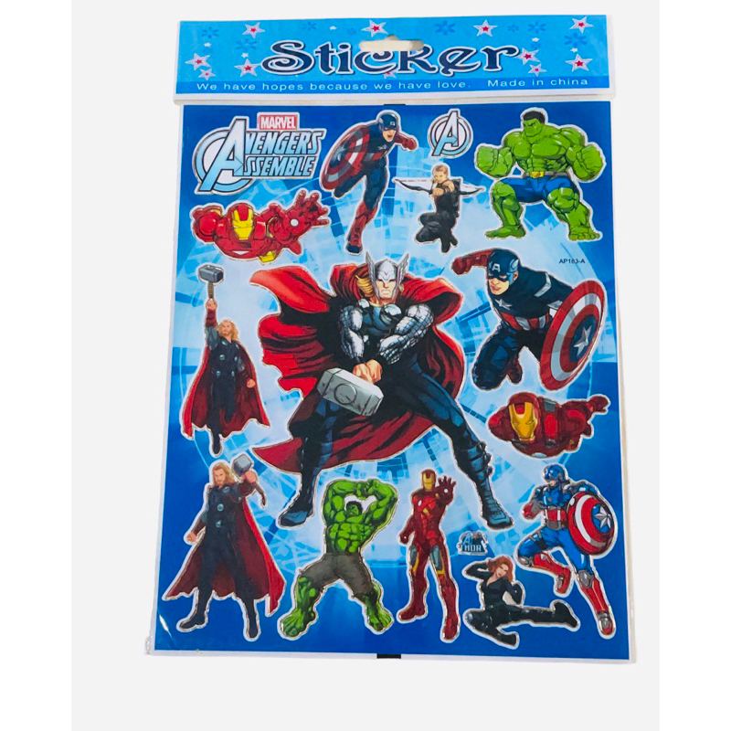

MAINAN STICKER SUPER HEROES- STIKER TEMPEL