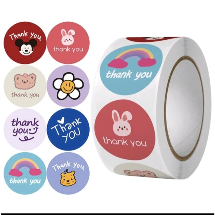 

Stiker Thank You / Stiker Terima Kasih / Label/ stiker ucapan/dikirim random
